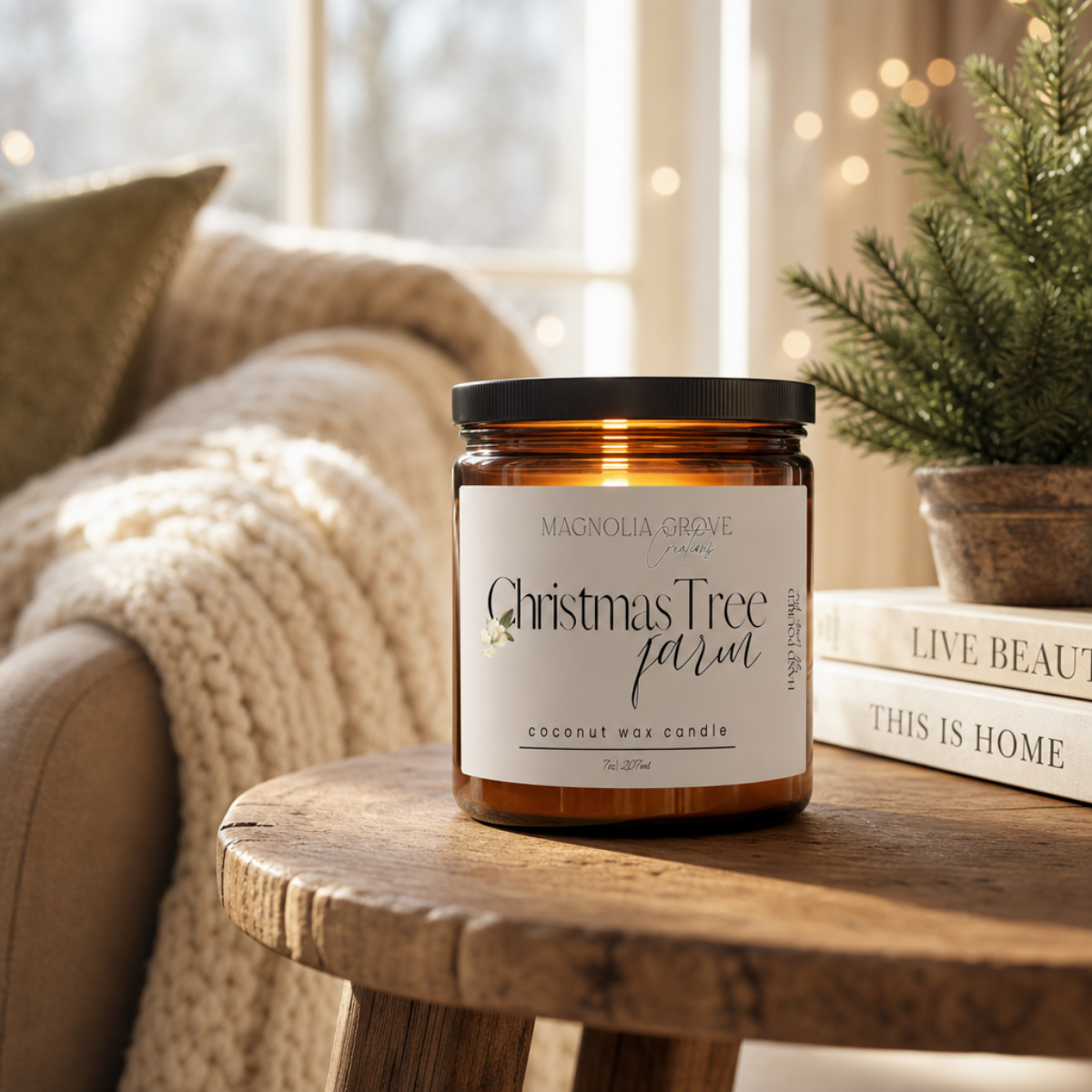 Christmas Tree Farm Coconut Wax Candle | 7 oz