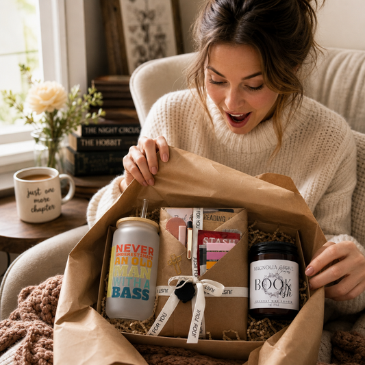 Blind Date with a Book | Surprise Book Subscription Box | Bookish Gift Bundle with Candle & Tumbler | Christian Fiction, Romance, Devotionals & More