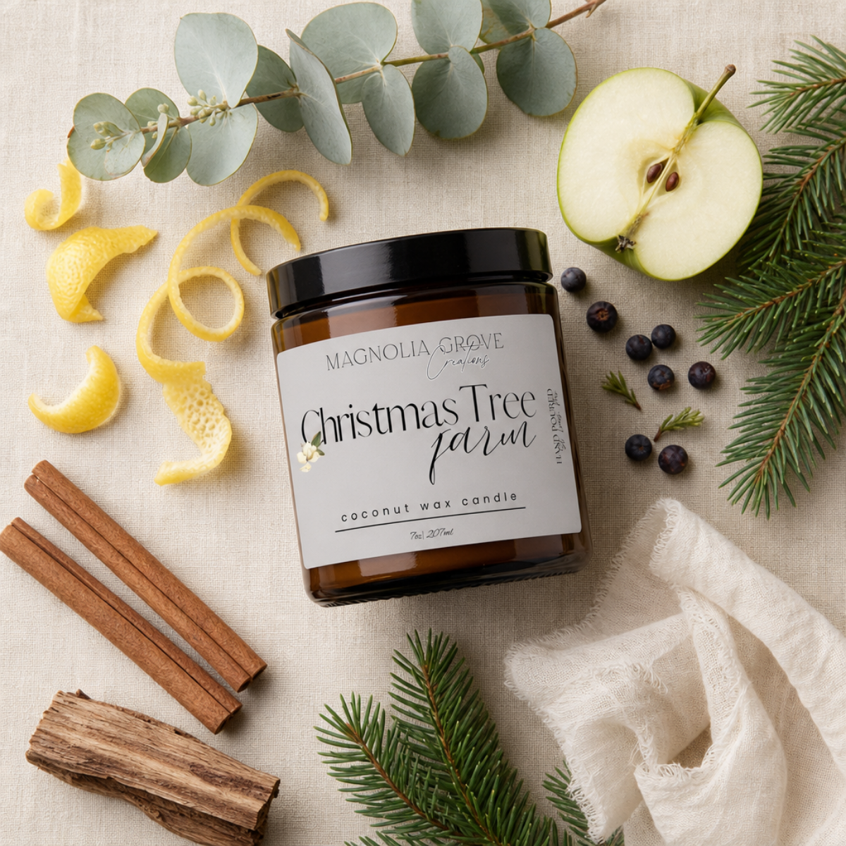 Christmas Tree Farm Coconut Wax Candle | 7 oz