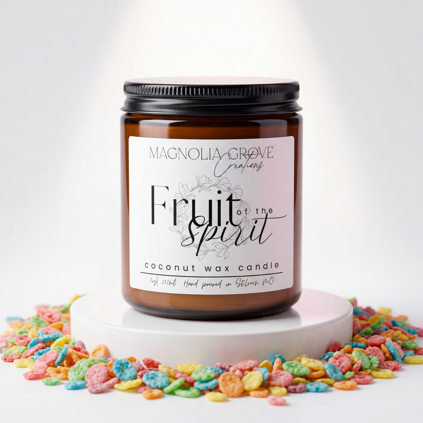 Fruit of the Spirit Candle | 7oz Coconut Wax Candle | Sweet Orange Cherry Vanilla Scent